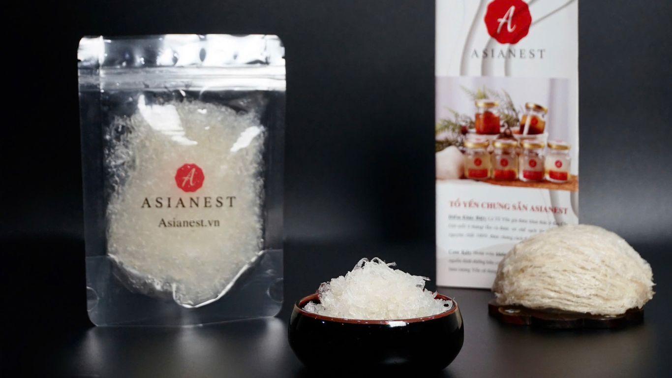 a bowl of white food next to a bag of food